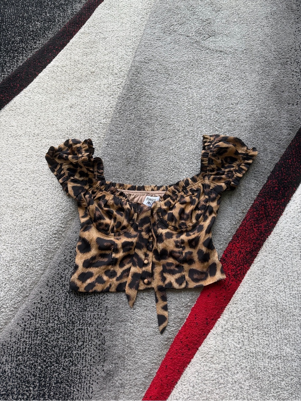 Princess Polly Animal Print Cropped Top